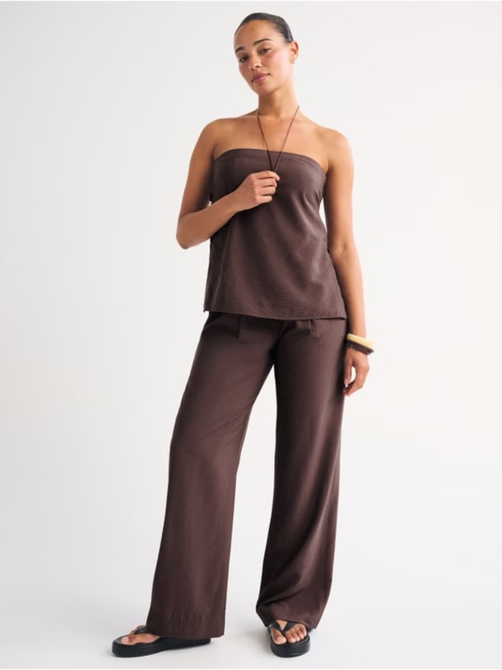 Women's Strapless Open Back Top